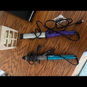 Purple and Blue Curling Irons